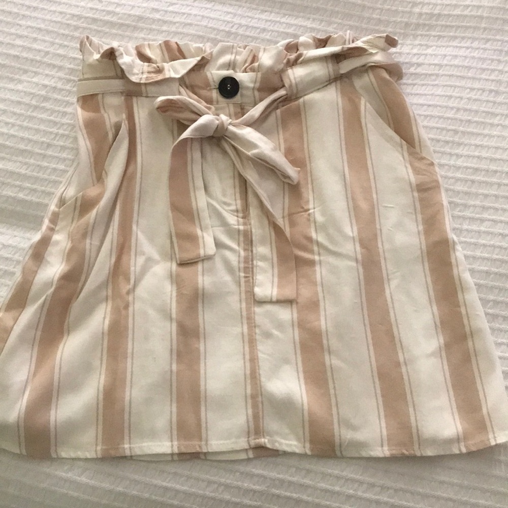 Striped mini skirt
